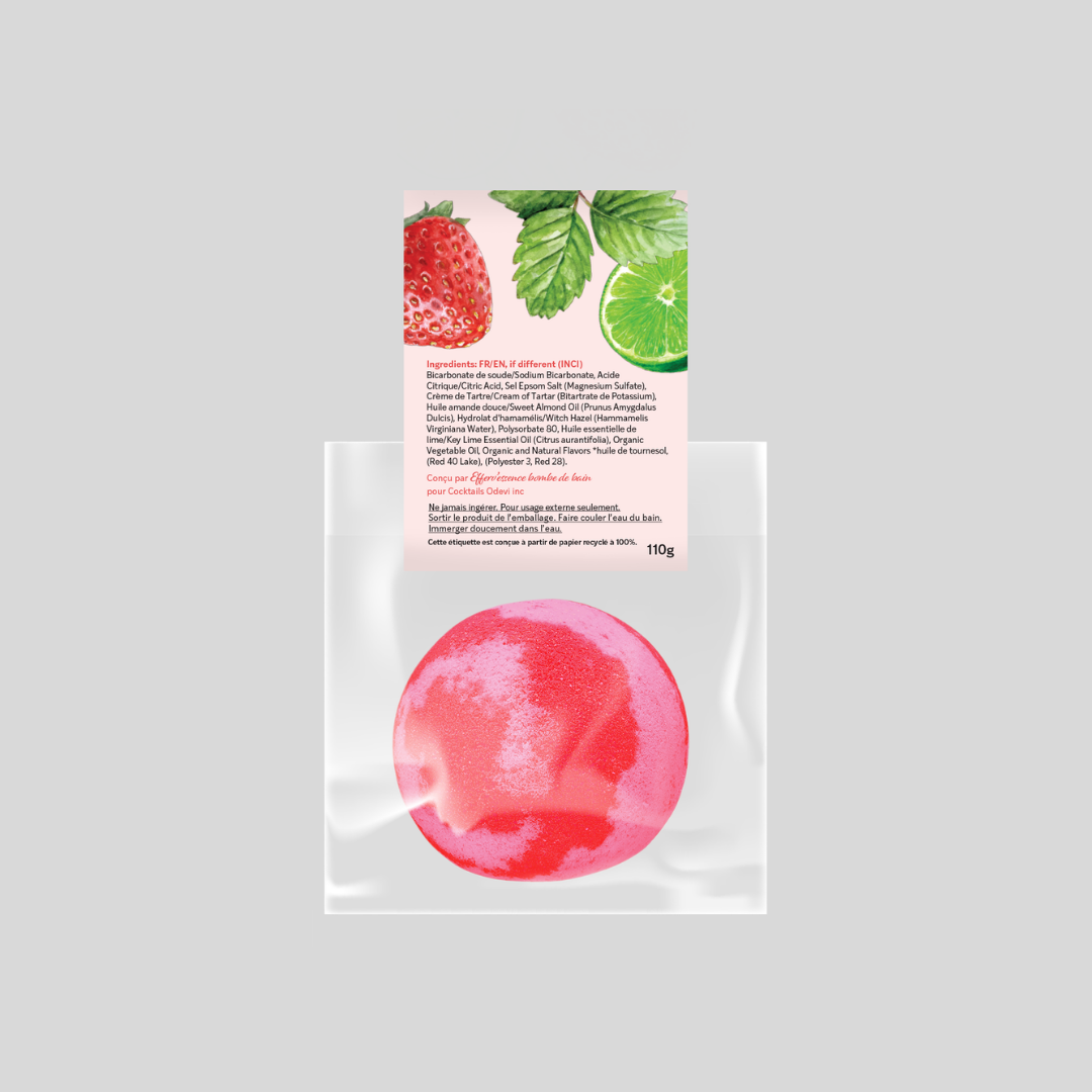 Bath Bomb - Strawberry Daiquiri