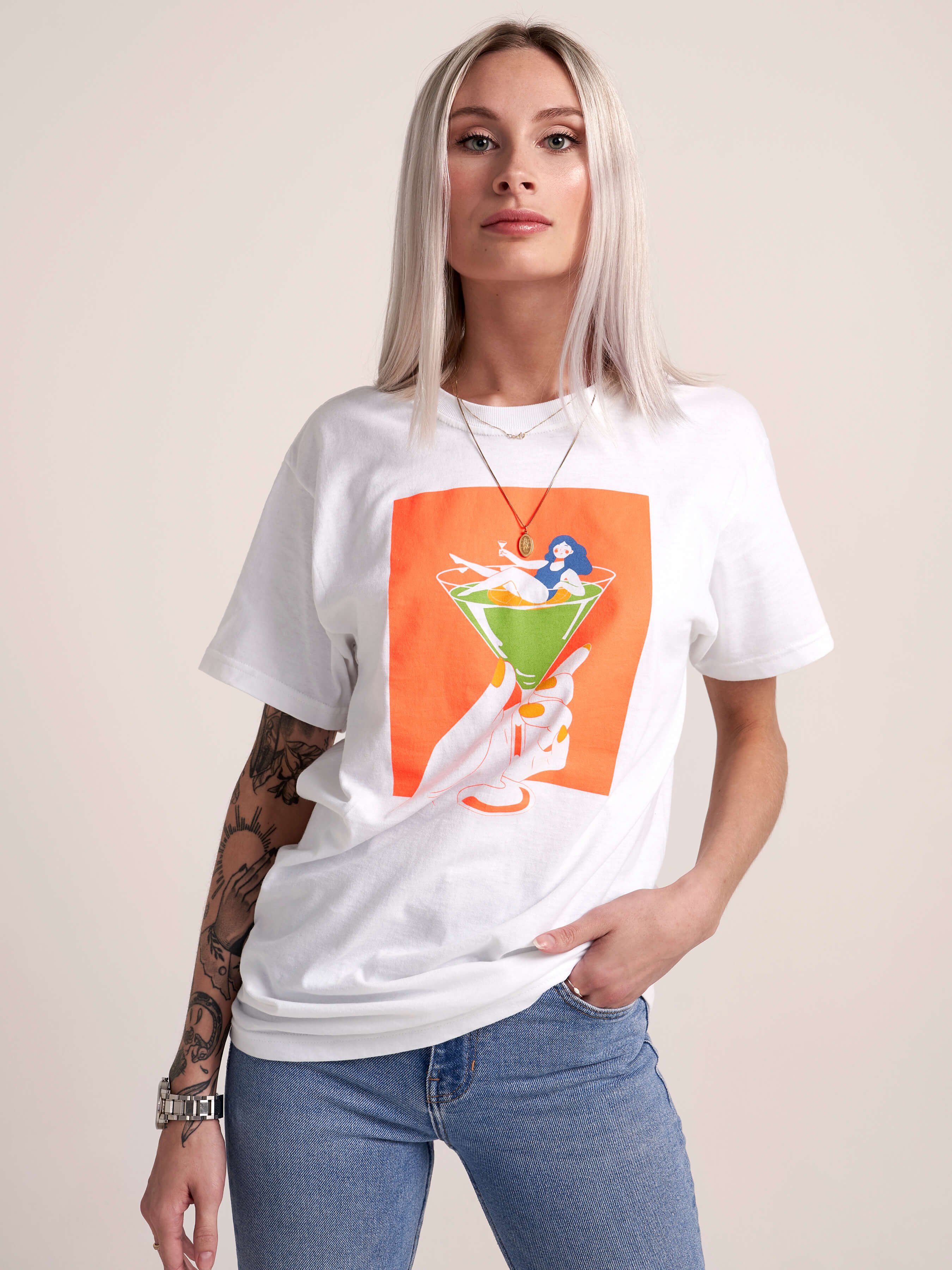 T-Shirt - Verre à Martini
